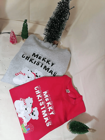 Sweat de Natal Merry Christmas com capuz