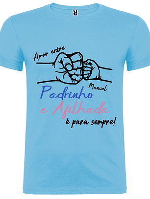 Tshirt amor entre padrinho e afilhada 