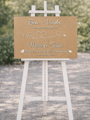 Placa de Boas Vindas