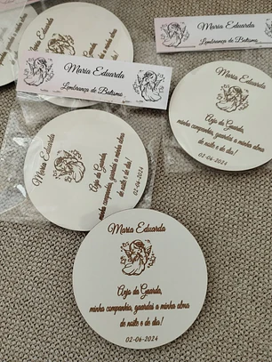 Íman com foto gravada a laser