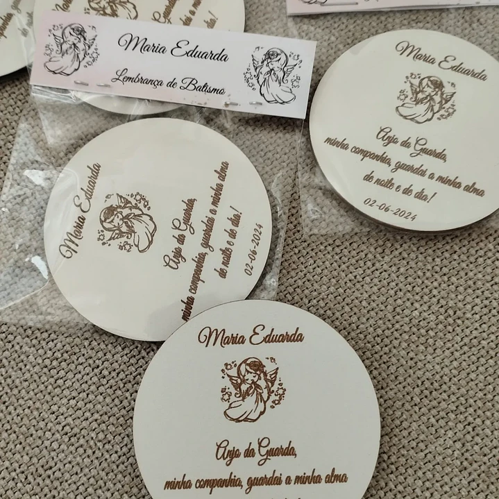 Íman com foto gravada a laser 1