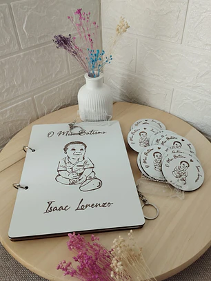 Íman com foto gravada a laser