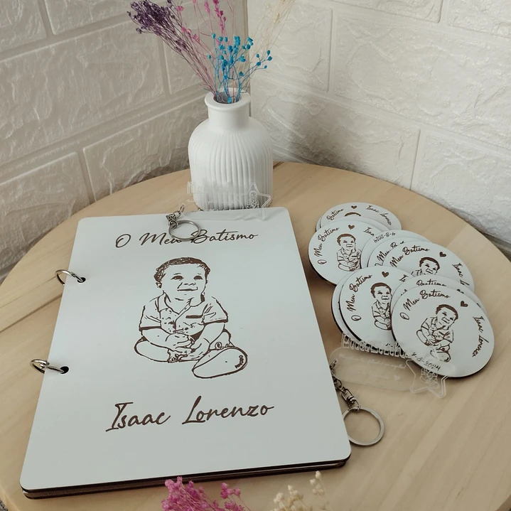 Íman com foto gravada a laser 2