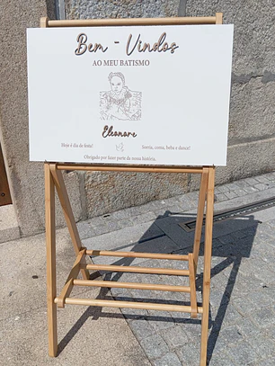 Placa de Boas Vindas Batizado