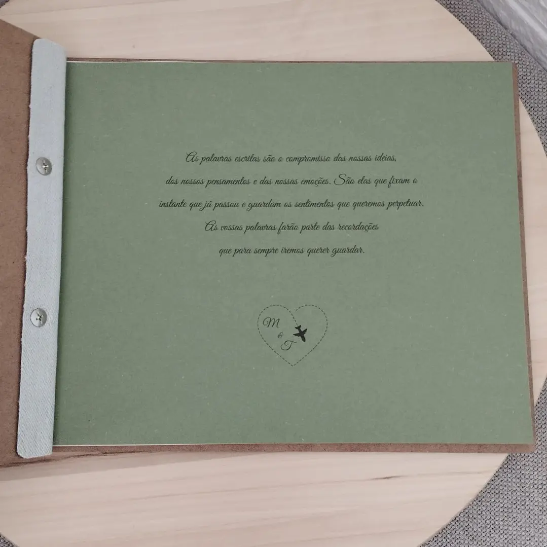 Livro de Assinaturas Personalizado – Tema Viagens para Casamento 2