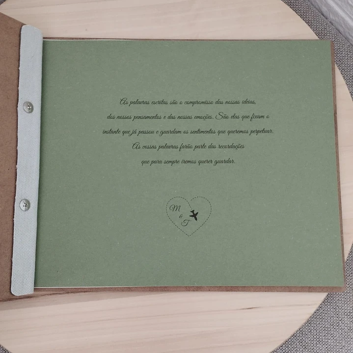 Livro de Assinaturas Personalizado – Tema Viagens para Casamento 2