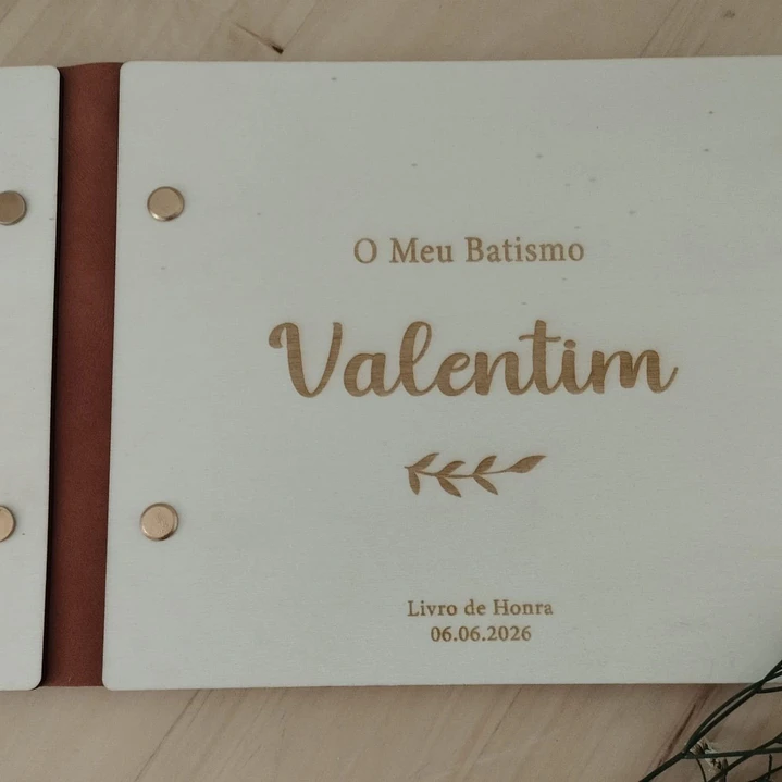 Livro de Honra Personalizado – o meu Batismo 1