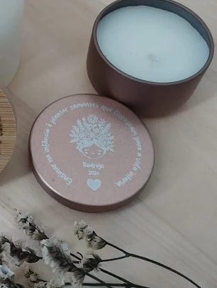 Vela Aromática de metal– Lembrança para Eventos 