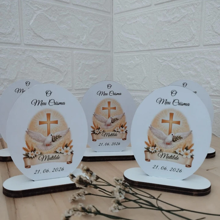 Lembrança com imagem personalizada a cores – Personalizado com Nome e Data 2