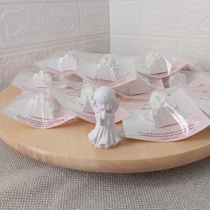 Anjinho Cerâmico Perfumado – Lembrança Personalizada de Batizado 1