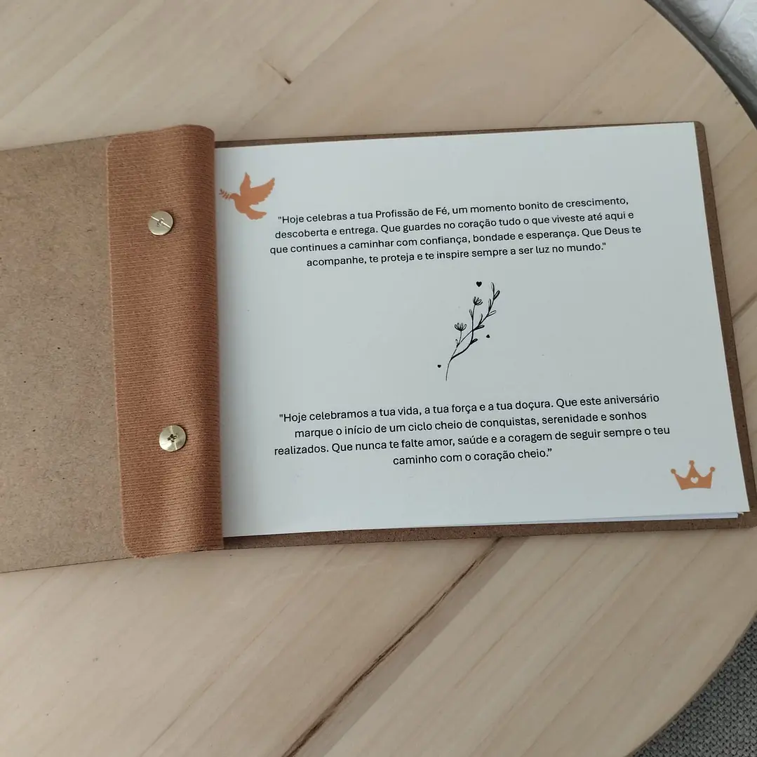 Livro de Honra Personalizado – aniversário e profissão de fé  2