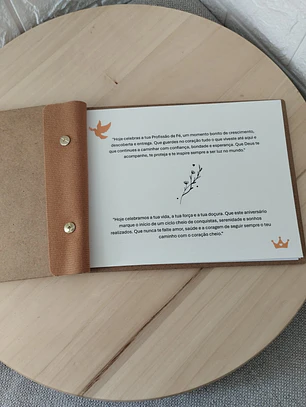 Livro de Honra Personalizado – aniversário e profissão de fé 