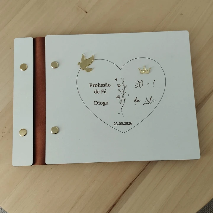 Livro de Honra Personalizado – aniversário e profissão de fé  1