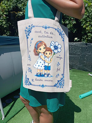 Saco Personalizado com imagem – Lembrança Familiar para Avó 
