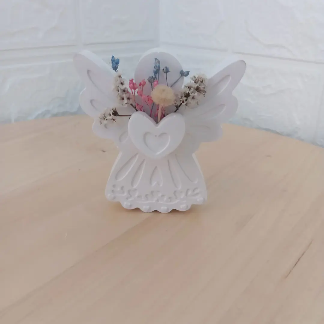 Anjo em pó cerâmico Perfumado – Lembrança Personalizada de Batizado  1