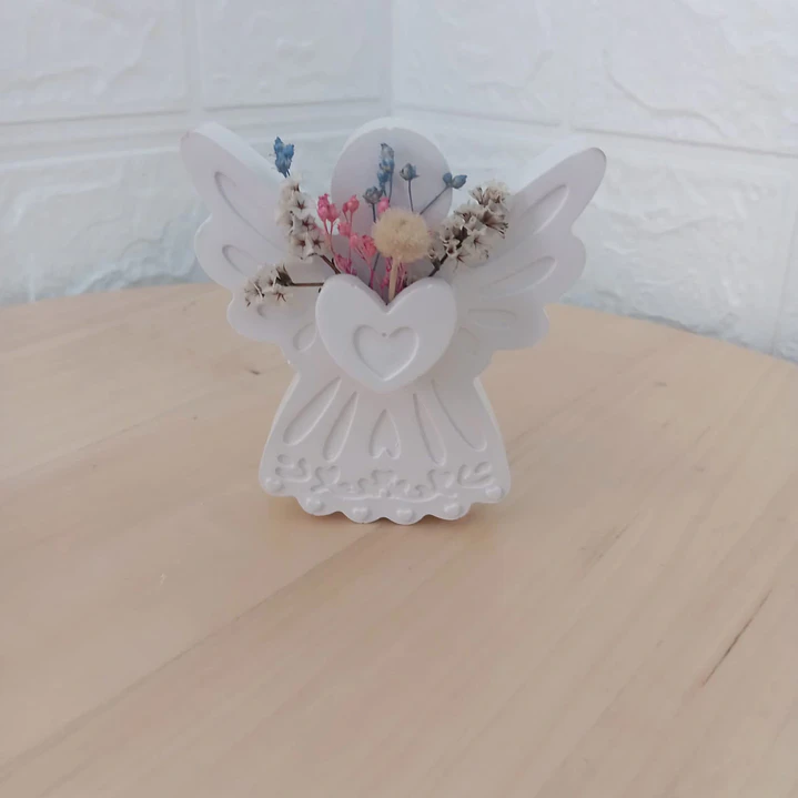 Anjo em pó cerâmico Perfumado – Lembrança Personalizada de Batizado  1