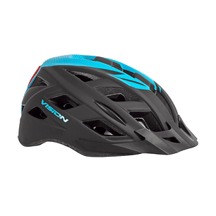 CAS CASCO VISION NEGRO / AZUL TALLA M CON LUZ CERTIFICADO EN CAJA CASCOS 37190