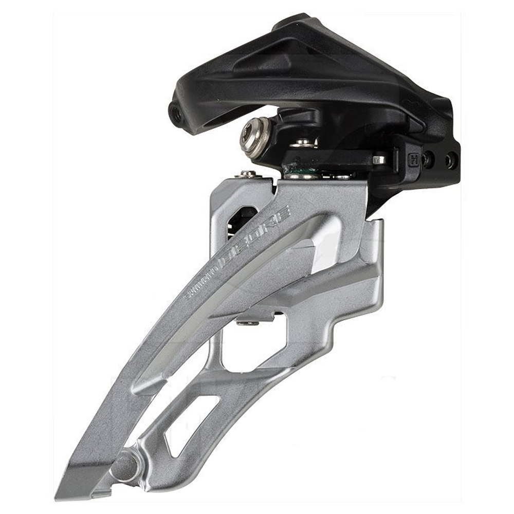 REP CAMBIADOR SHIMANO FD-M617-H DEORE FOR 2X10, HIGH CLAMP, SIDE-SWING, FRONT-PULL, BAND-TYPE 34.9MM(W/28.6Y 31.8MM ADPT),CS-ANGLE:66-69, BLACK, IND.PACK IFDM617HX6 REPUESTOS 59132