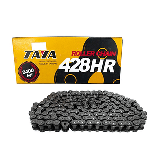 REP CADENA TRANSMISION TAYA 428HR 1/2X5/16X116L, BLACK/BLACK,W CADENAS 82666