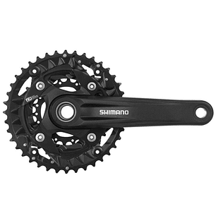 REP VOLANTE SHIMANO FC-MT500-3 FOR REAR 10-SPEED, 170MM, 2PCS FC, 40X30X22T W/O BB, W/O CG, FOR CHAIN LINE 50.0MM, BLACK, IND.PACK EFCMT500CX002X REPUESTOS 60942