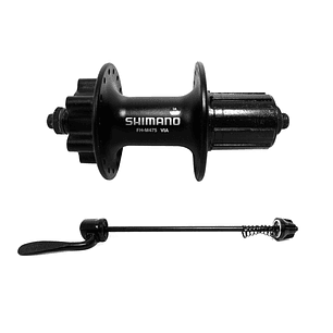 REP MAZA SHIMANO FH-M475L 8/9/10V. TRASERA 6 PERNOS QR 32H OLD:135MM AXLE:146MM QR:166 MM FOR DISC BRAKE (6 BOLT), BLACK, IND.PACK EFHM475BZLL5 REPUESTOS 59528