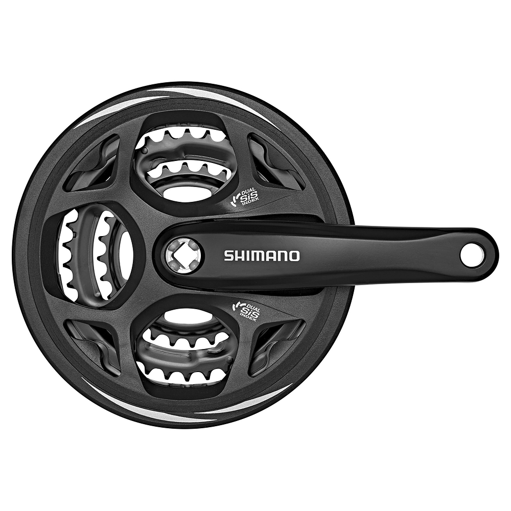 REP VOLANTE SHIMANO FC-M311-L FOR REAR 7/8-SPEED, 175MM, 48X38X28T HG-CHAIN, W/CG, CHAIN CASE COMPATIBLE, W/ CRANK FIXING BOLT, BLACK, IND.PACK EFCM311E888CL REPUESTOS 60804