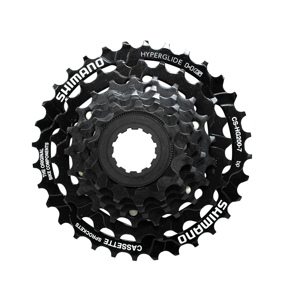 REP PIÑON SHIMANO CASSETTE 7V. (12-32) CS-HG200-7, 7-SPEED, 12-14-16-18-21-26-32, IND.PACK ECSHG2007232T REPUESTOS 59522