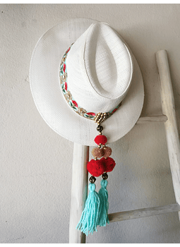sombrero white gardenia talla 58