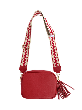 Bandolera Chiavari Cuero: Rojo