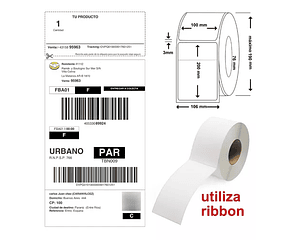 ETIQUETA AUTOADHESIVA POLIPROPILENO 200X100 mm