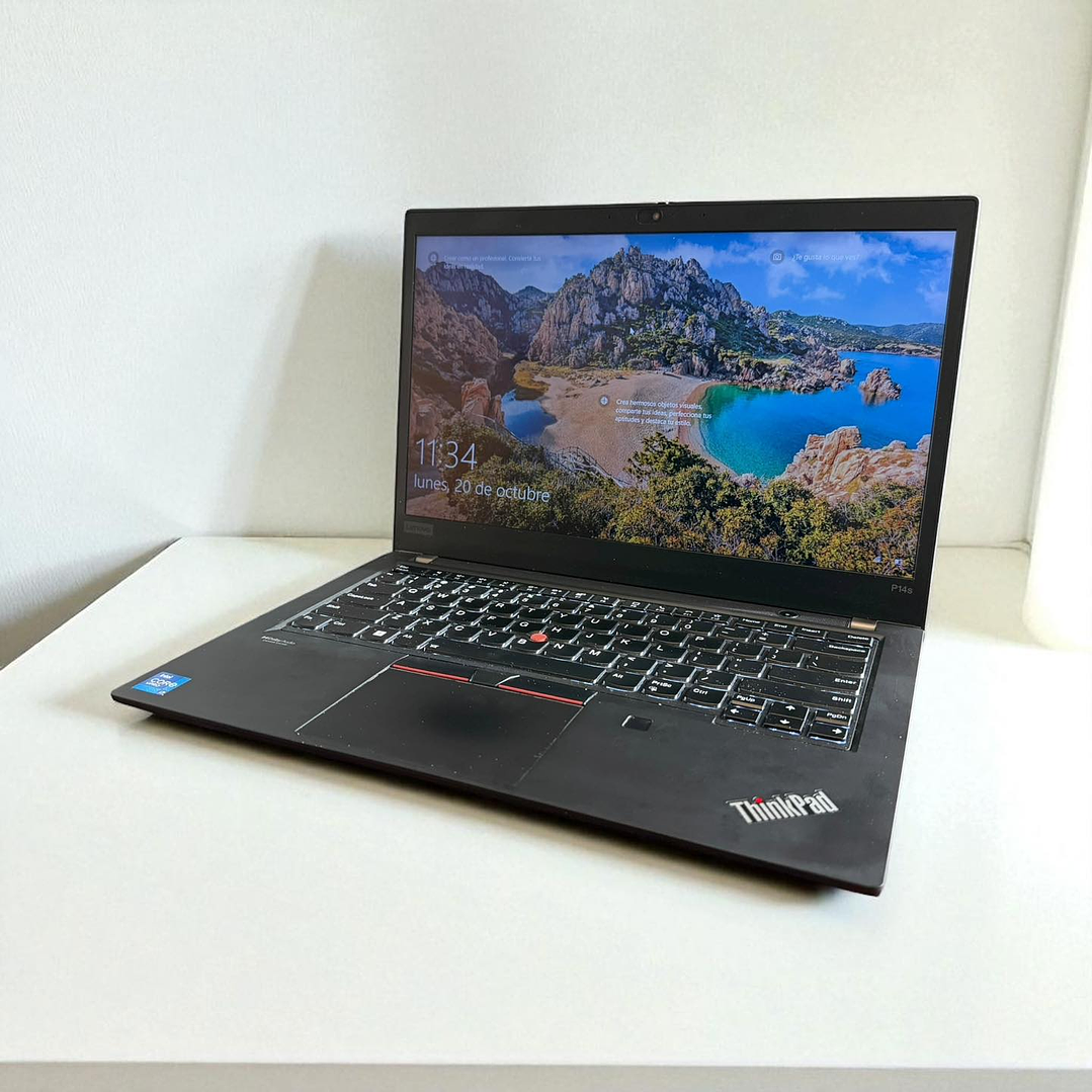 Lenovo Thinkpad P14s Gen 2 / i7-1165G7 / Nvidia Quadro T500 (4GB) / 16GB RAM / Pantalla 14 FHD TOUCH / 512GB SSD 3