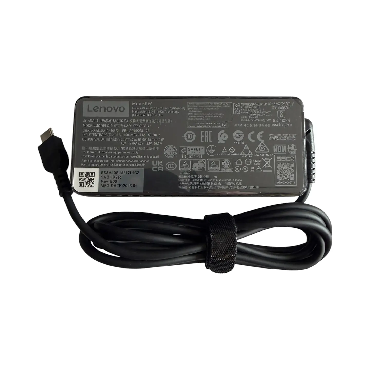 Cargador Lenovo 65W tipo C 1