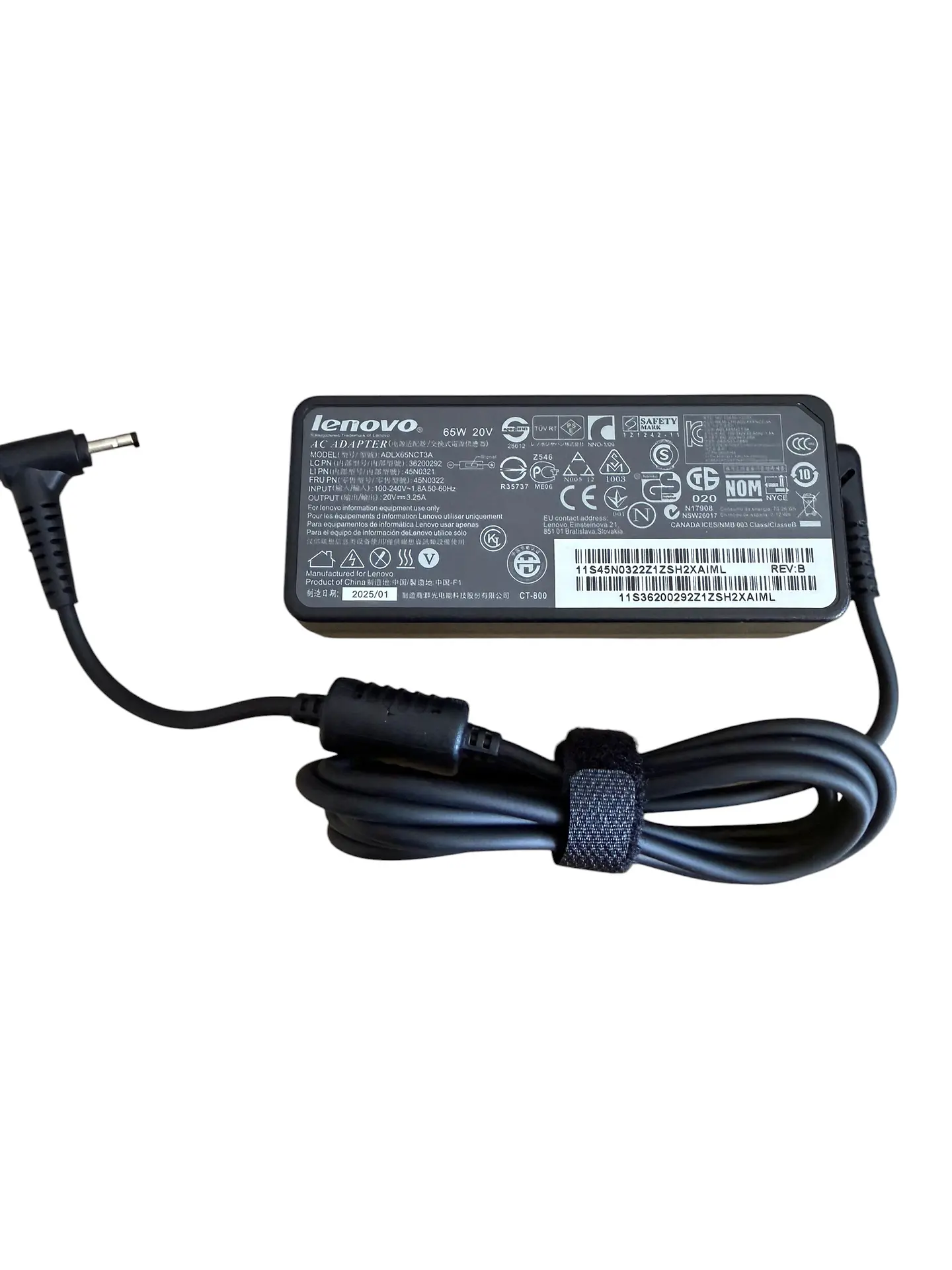 Cargador Lenovo 65w 4.0 x 1.7mm Punta fina 4