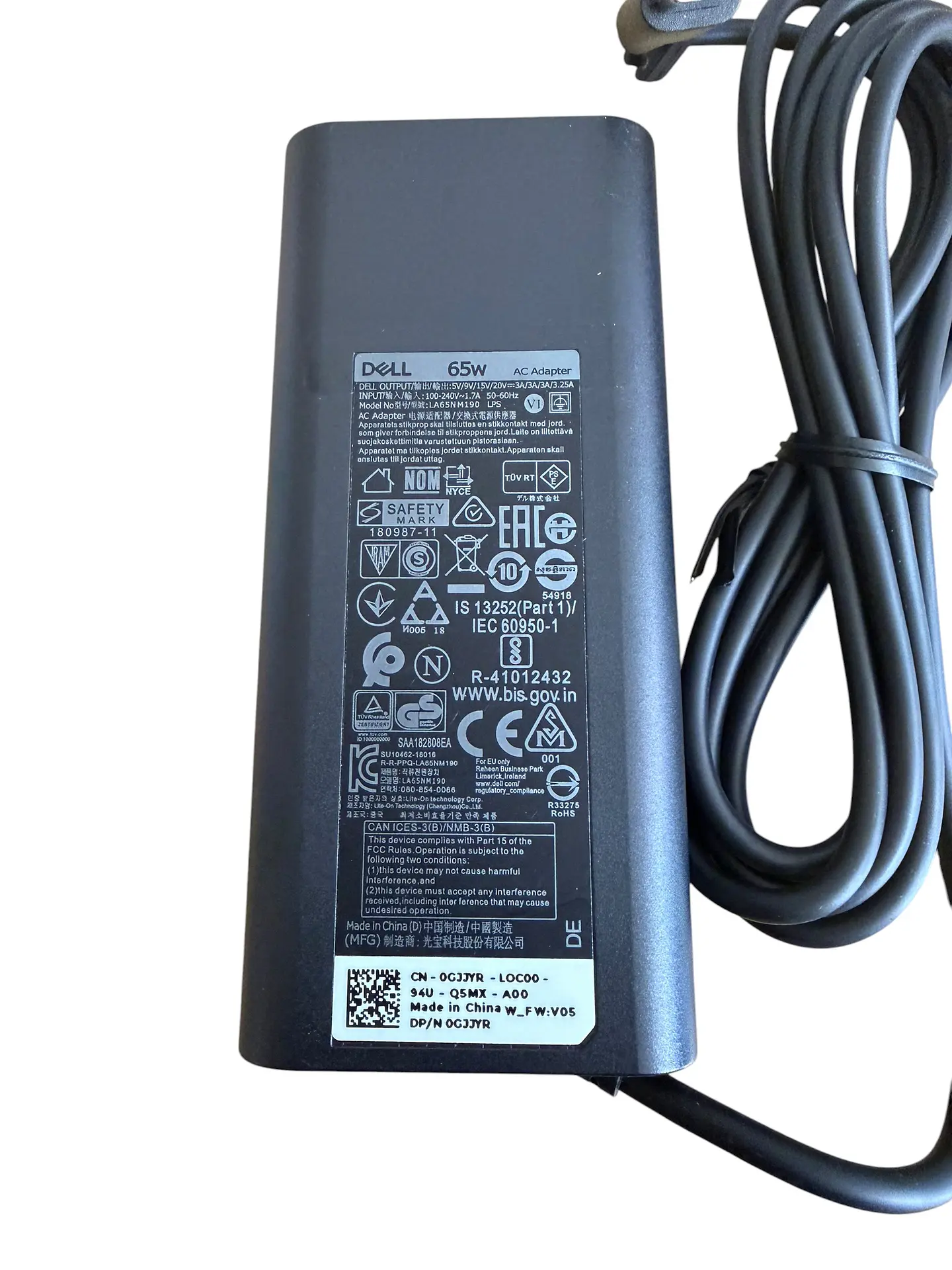 Cargador Dell 65w tipo C 2