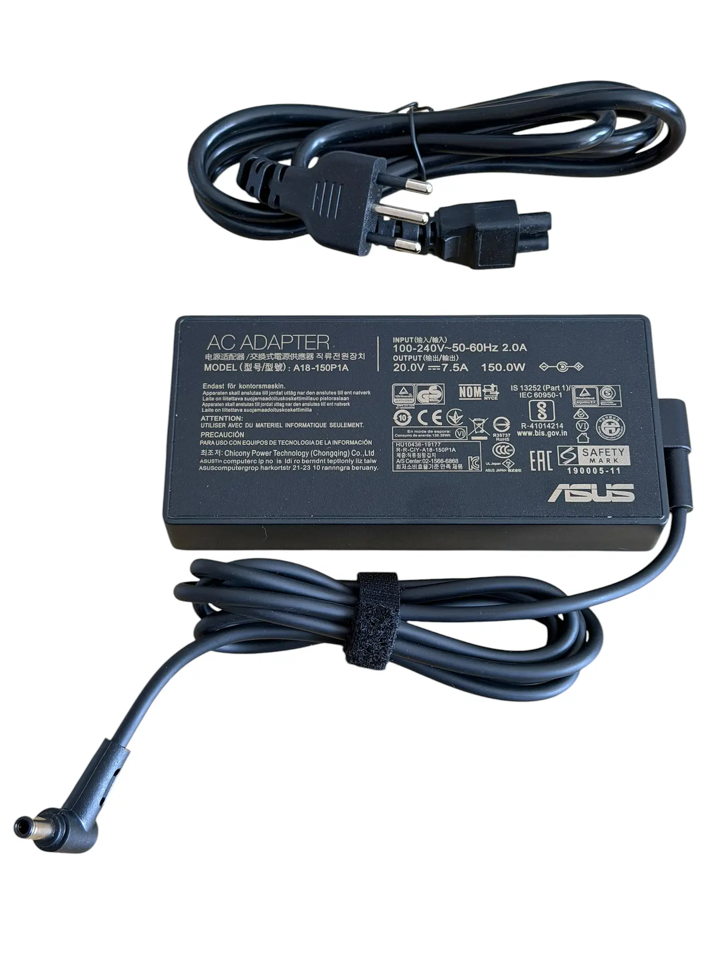 Cargador Asus 150w 6.0 x 3.7mm 4