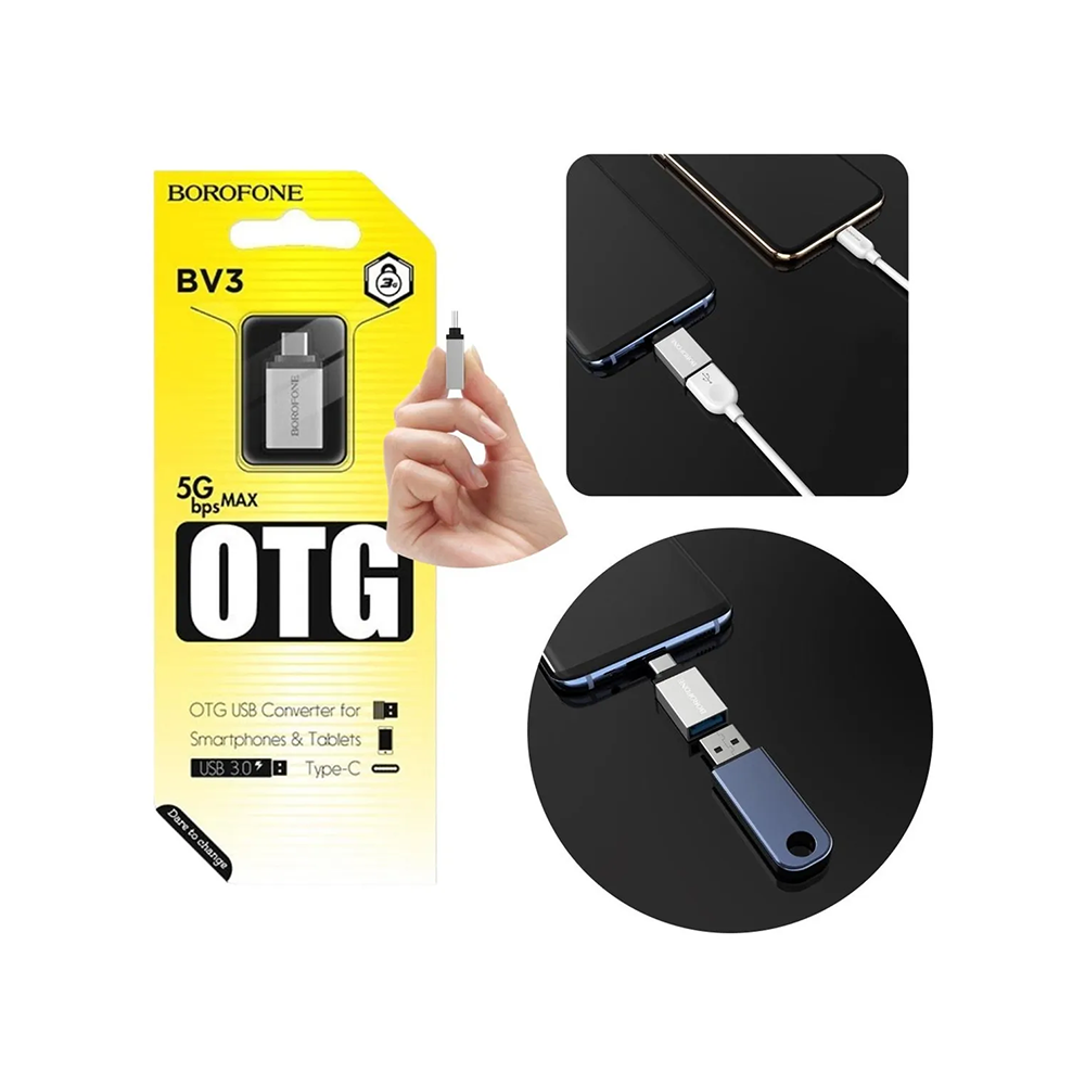 Adaptador OTG Borofone BV3 USB-C 1