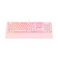 Teclado Gamer Fantech Maxpower MK853, Switch Rojo, Color Rosado (ES) - Miniatura 2