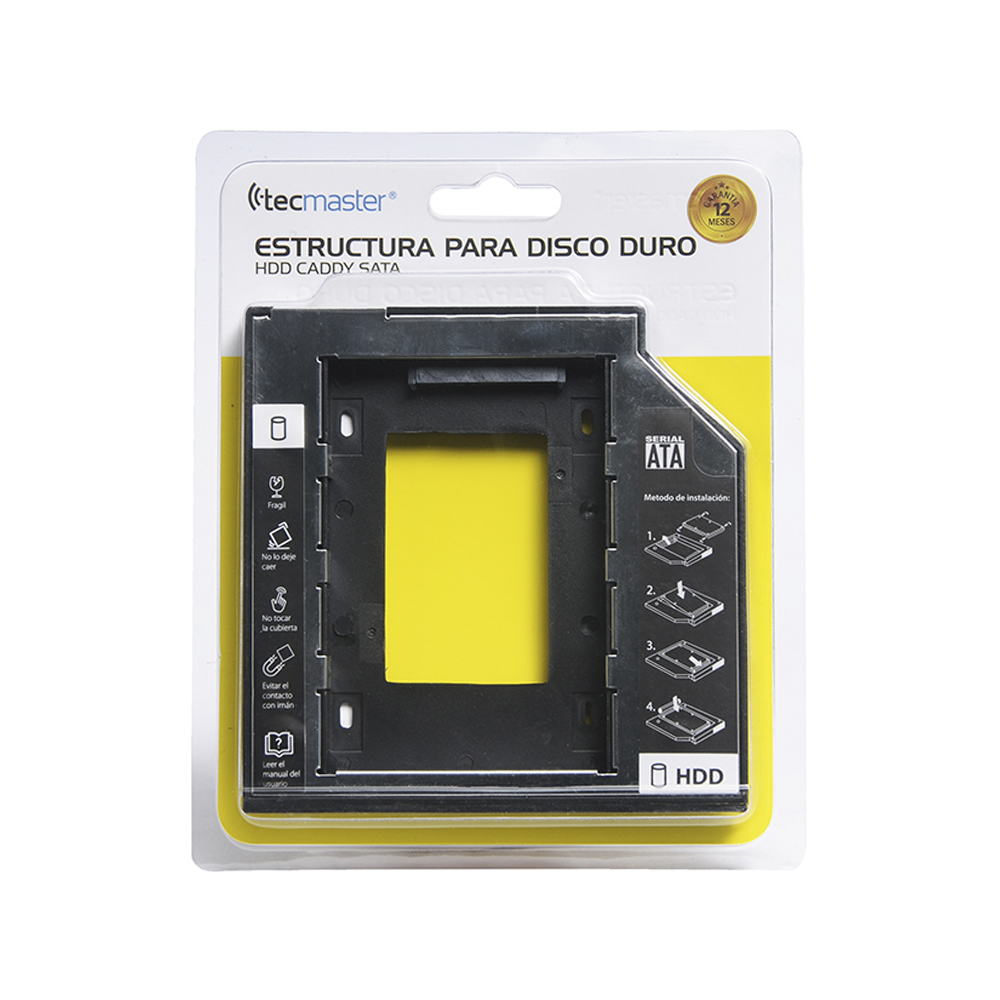 Tecmaster TM-600501 Adaptador 9,5mm HDD Caddy Sata 1