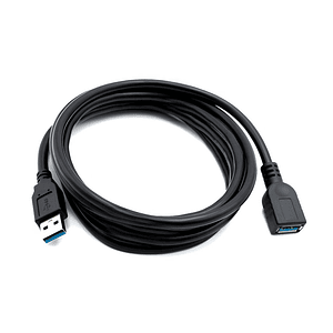 Tecmaster TM-100521 Cable de Extensión USB 3.0, Macho a Hembra, 2m.