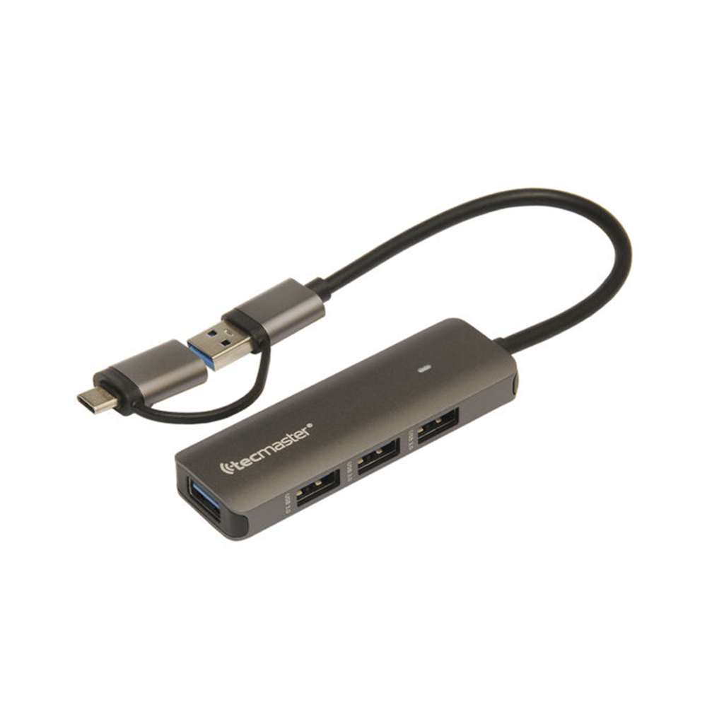 Tecmaster TM-100543 HUB USB 3.0, 4 Puertos, 5Gbps 1