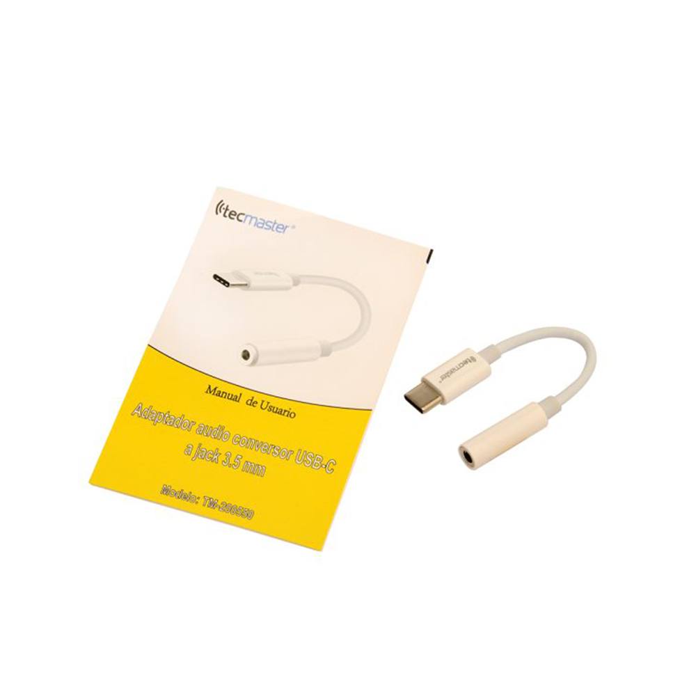 Tecmaster TM-200550 Adaptador USB-C a Jack 3.5mm 2