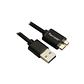 Tecmaster TM-100551 Cable USB-A Macho a Micro-B Macho, 1mt - Miniatura 3
