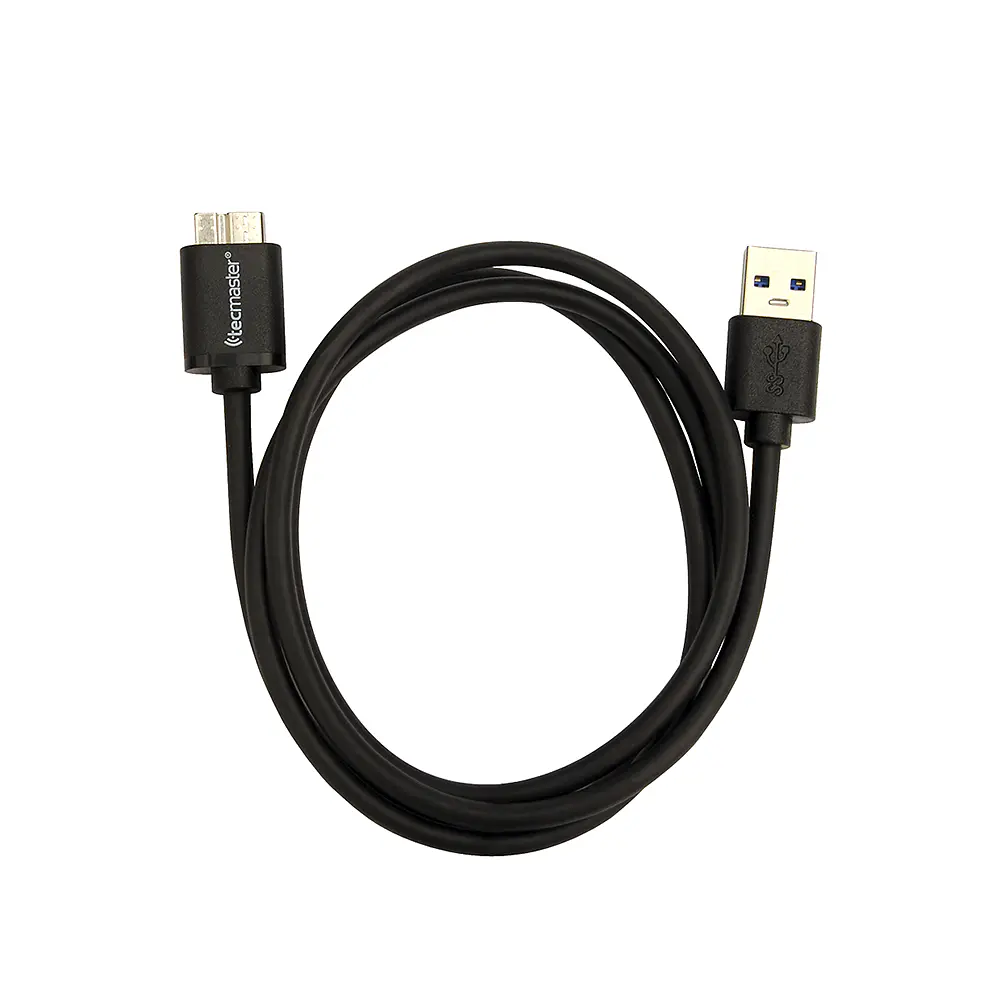 Tecmaster TM-100551 Cable USB-A Macho a Micro-B Macho, 1 Metro 1