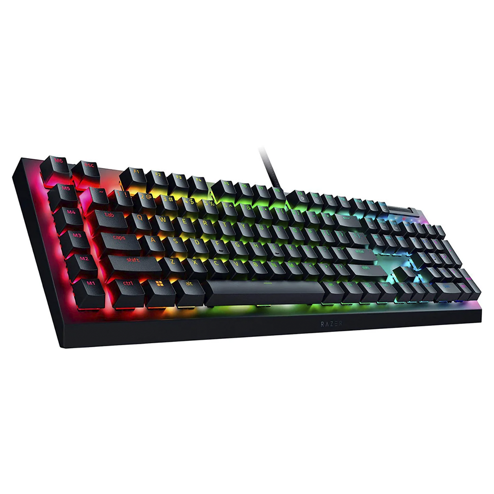 Teclado (ES) Gamer Razer Blackwidow V4 X, Switch Amarillo, RGB 4