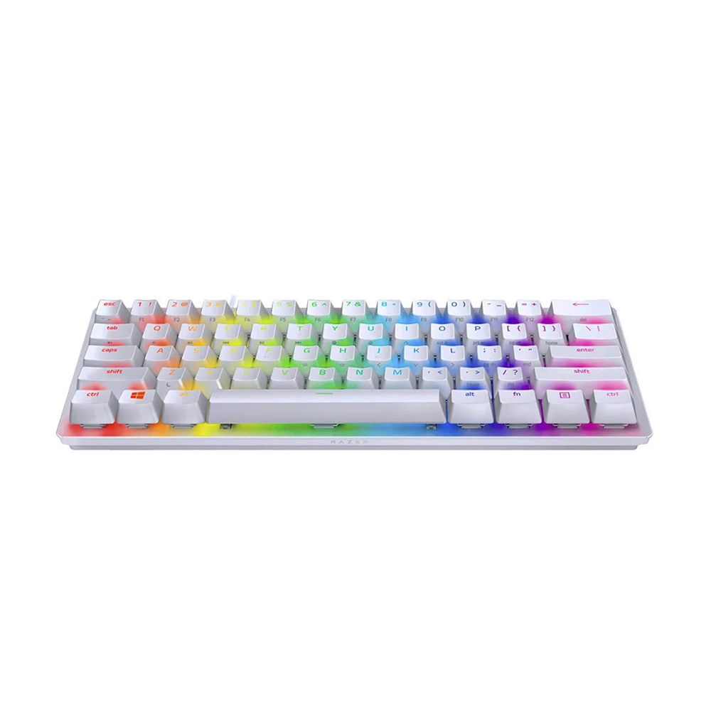 Teclado (EN) Gamer Razer Huntsman Mini, 60%, Switch Purpura, Óptico, Color Blanco 3