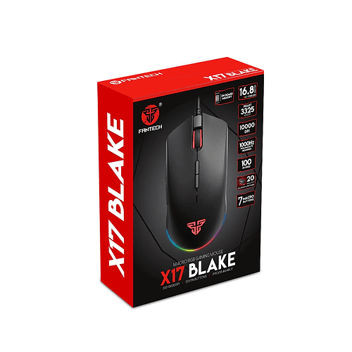 Mouse Gamer Con Cable Fantech Blake X17, Color Negro 4