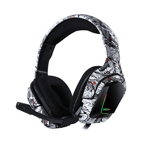 Audífono Gamer Onikuma K20, Jack 3.5mm, Color Blanco Diseño