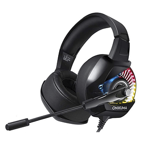 Audífono Gamer Onikuma K6, Jack 3.5mm, Multiplataforma, Color Negro