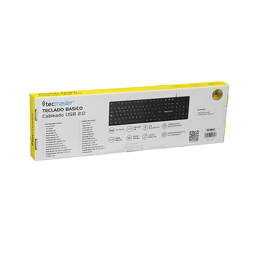Teclado Básico (ES) Tecmaster TM-100513, USB, Color Negro 5
