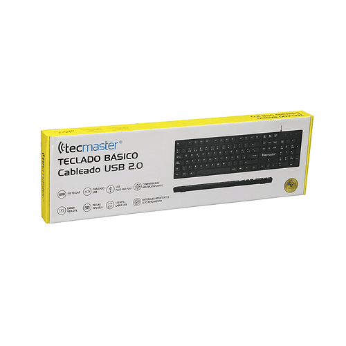 Teclado Básico (ES) Tecmaster TM-100513, USB, Color Negro 4